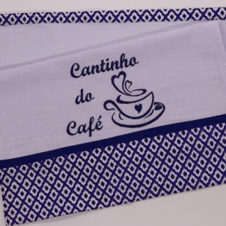 Pano de Prato Bordado - Cantinho do Café