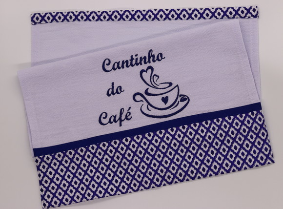 Pano de Prato Bordado - Cantinho do Café