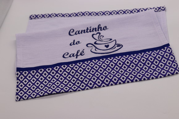 Pano de Prato Bordado - Cantinho do Café