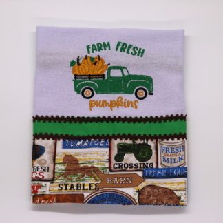 Pano de Prato Bordado - Farm Fresh