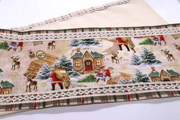 Pano de Prato - Barrado Natal Vintage