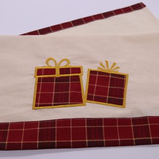 Pano de Parto Bordado - Presente de Natal