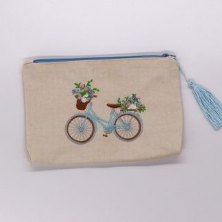 Necessaire Bordada - Bicicleta