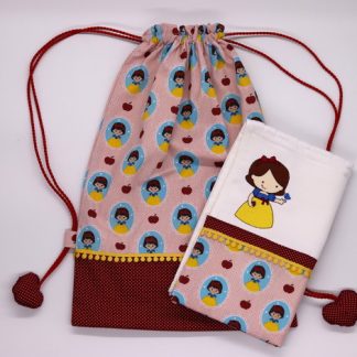 Kit Infantil - Bolsa + Toalha de Mão - Princesa