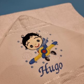 Toalha de Banho Bebê Bordada
