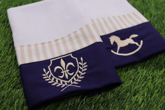 Kit Fraldas de Boca - Cavalo (marinho e Bege)