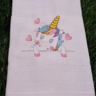 Fralda de Boca Bordada - Unicórnio