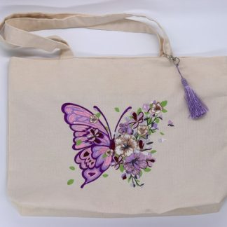 Sacola Bordada - Borboleta