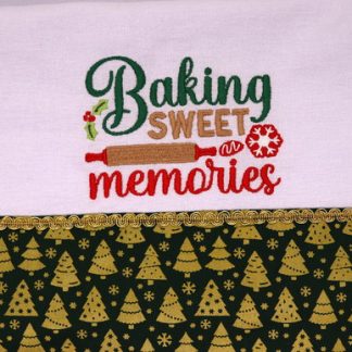 Pano de Prato Bordado - Baking Sweet Memories