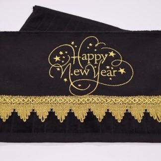 Toalha de Natal Bordada - Happy New Year