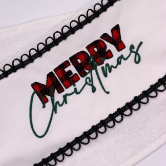 Toalha de Lavabo Bordada - Merry Christmas