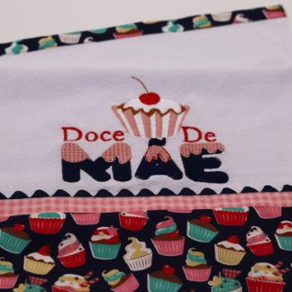 Pano de Prato Bordado - Doce de Mãe