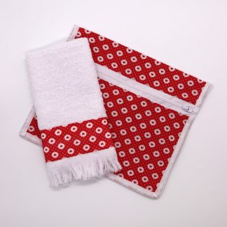 Kit Higiene - Coraçoes (vermelho)