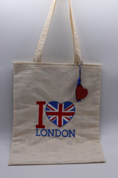 Sacola Ecobag Bordada - London