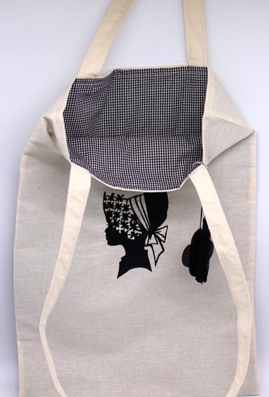 Sacola Ecobag Bordada - Dama Antiga