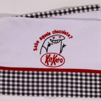 Pano de Prato Bordado Flork - Sabe Aquele Chocolate