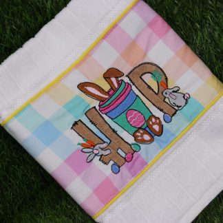 Toalha de Lavabo Bordada - Hop