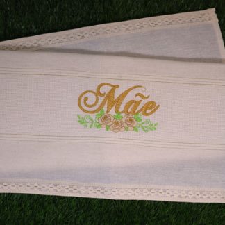 Pano de Prato Bordado - Mãe