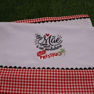 Kit Dia das Mães - 2 Panos de Prato Bordados