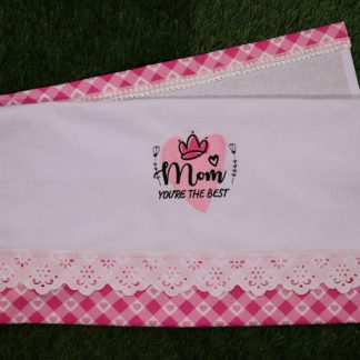 Pano de Prato Dia das Mães "mom You're The Best"