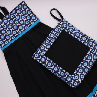Kit de Cozinha - Bate Mão + Pegador de Panela - Olho Grego