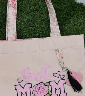 Sacola Ecobag Bordada - Best Mom Ever