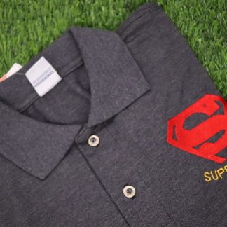 Camiseta Polo Bordada - Super Pai