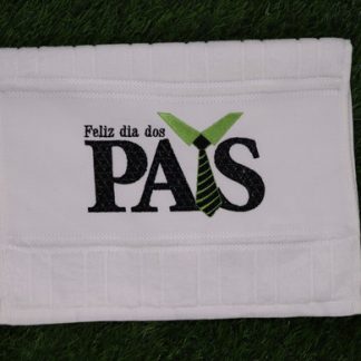 Toalha de Mão Bordada - Feliz Dia dos Pais