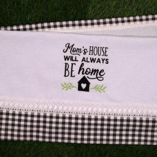 Pano de Prato Bordado - Mom's House