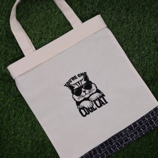 Sacola Ecobag Bordada- Cool Cat