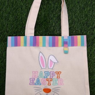 Sacola Bordada - Happy Easter