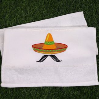Toalha de Lavabo Bordada - Sombrero