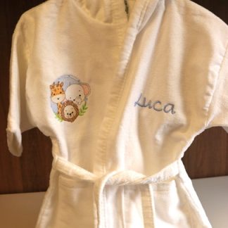 Kit Infantil - Roupão + Toalha de Mão - Animais