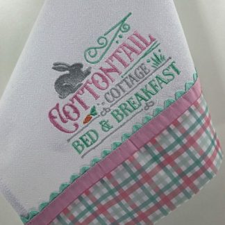Pano de Prato Bordado - Cottontail