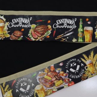 Kit com 2 Panos de Prato Preto - Cantinho do Churrasco