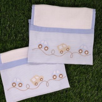 Kit com 2 Fraldas de Boca - Carrinhos