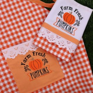Kit de Cozinha Bordado - Farm Fresh