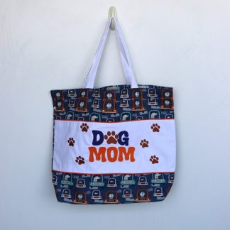 Sacola Ecobag Bordada - Dog Mom