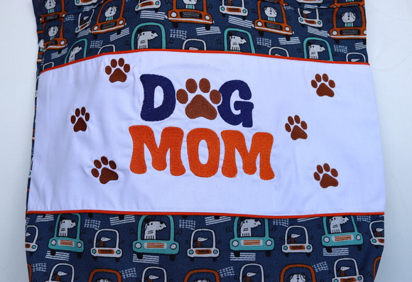 Sacola Ecobag Bordada - Dog Mom